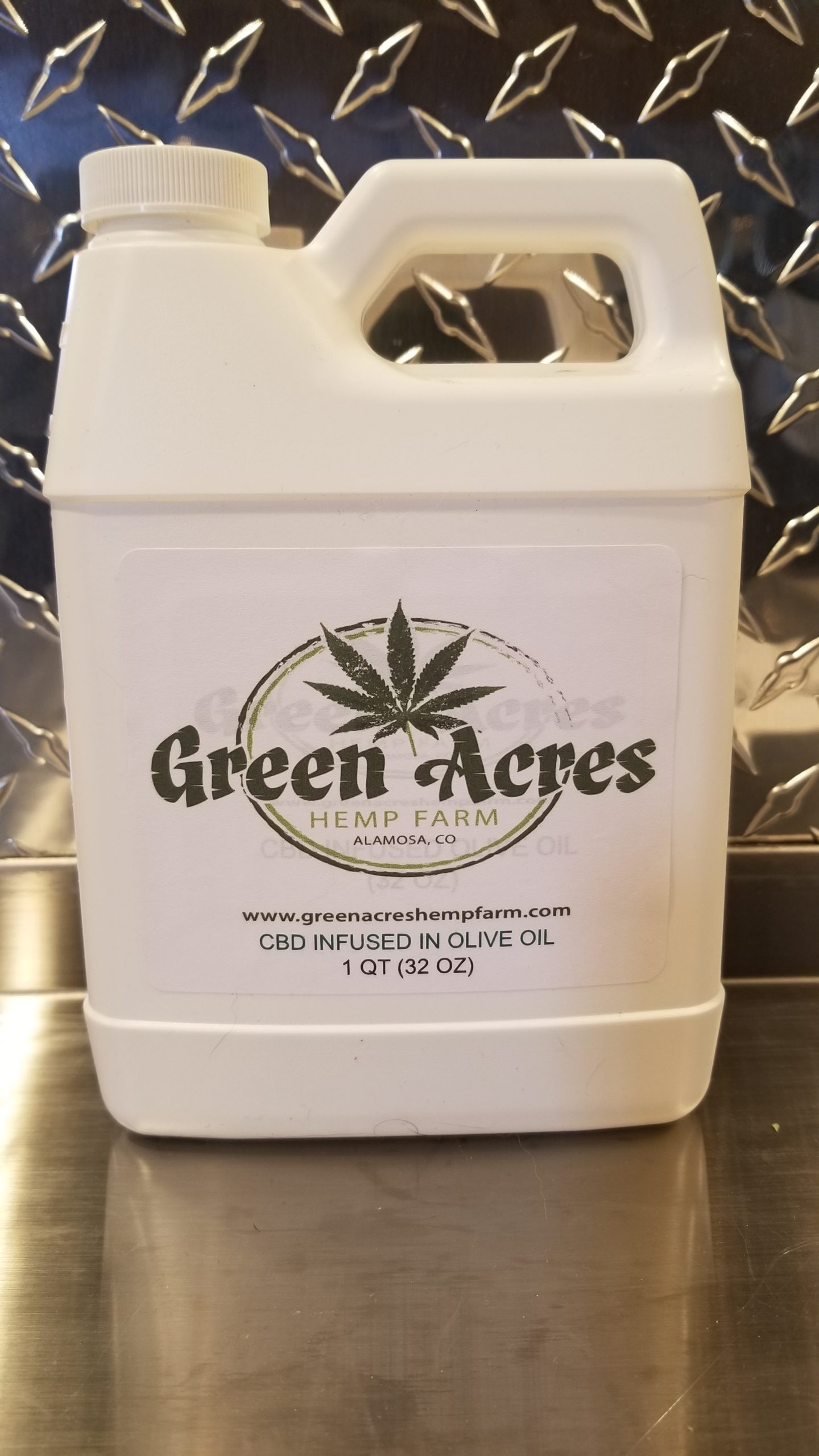 full Spectrum CBD infused Olive Oil (16)oz Wholesale Pricing – Green Acres